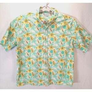 Southern Proper Men's Button Down Hawaiian Social Shirt, XXL